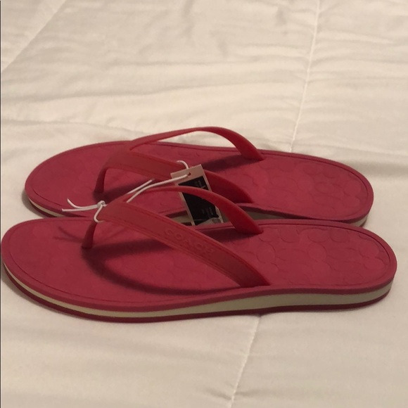 Coach Shoes - Coach Pink Flip Flops Coach Shoes - Coach Pink Flip Flops